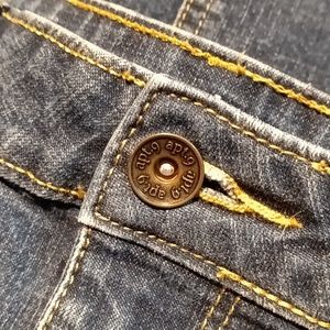 Apt. 9 SKIRTS • High waisted dark denim skirt with back slit SZ 10